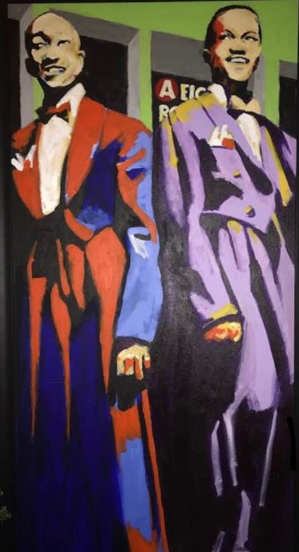 Rod Ivey, USA - The Nicholas Brothers, oil on canvas